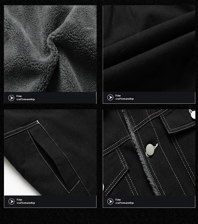Chaqueta Denim Forrada en Polar para Hombre - Estilo Premium - Image 11