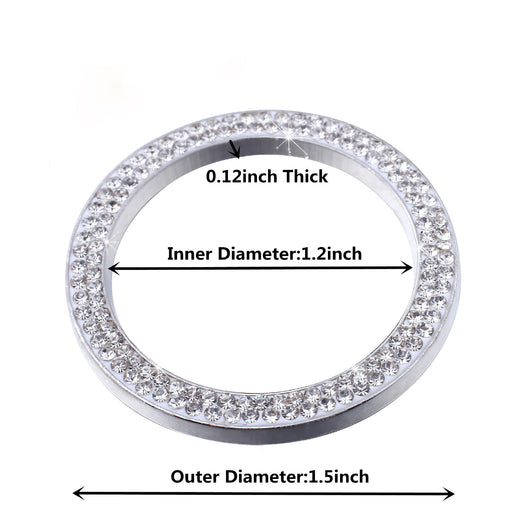 Anillo Decorativo con Diamantes para Botón de Arranque de Auto - Accesorios para Mujeres - Image 18