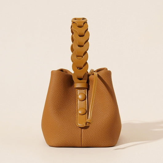 Bolso Bandolera de Cuero Vegetal - Estilo Bucket Vintage - Image 26