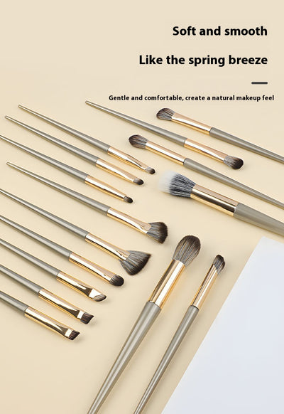 Set de 15 Brochas de Maquillaje Profesional con Flores Estampadas - Image 22