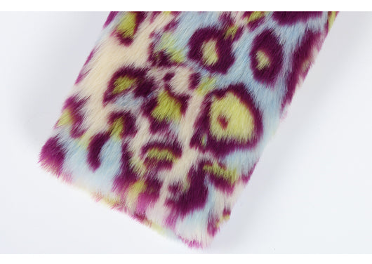 Abrigo de Piel Estampado Leopardo Mujer Largo Slim Invierno - Image 8