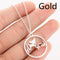 Pet Dog Footprints Paw Necklace Necklaces Chihuahua Dorado