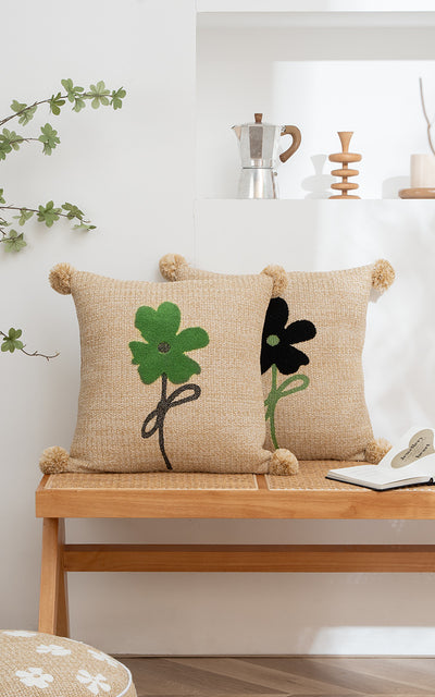 Funda de Almohada Bordada Estilo Rústico Americano - Image 10