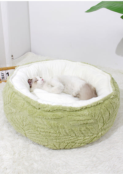 Cama Redonda Acogedora para Gatos y Perros Pequeños - Nido Térmico Suave - Image 18