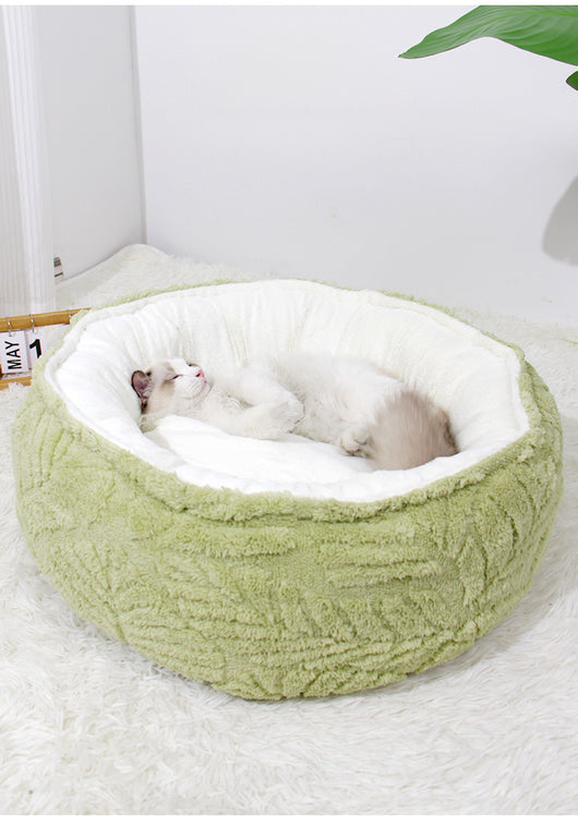 Cama Redonda Acogedora para Gatos y Perros Pequeños - Nido Térmico Suave - Image 18