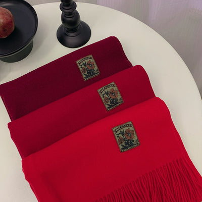 Bufanda Cálida de Color Liso para Mujer - Image 22