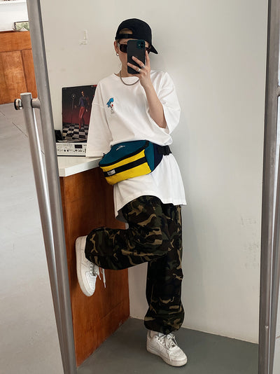 Pantalones de Trabajo Camuflaje Mujer Corte Recto Holgado - Image 17