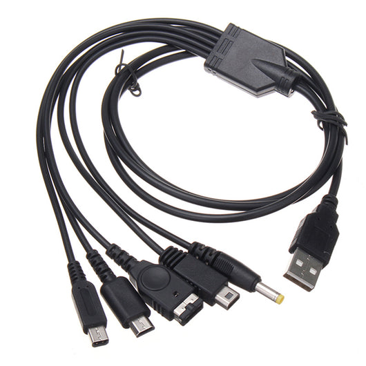 Cable de Carga 5 en 1 para Wii U, 3DS XL, 3DS, NDS Lite y PSP - Image 3