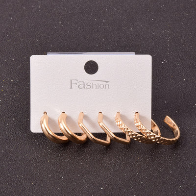 Set de Aretes Cuadrados en Aleación Metálica - Image 31