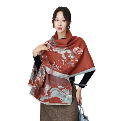Chal Versátil de Oficina Estilo Coreano para Otoño e Invierno - Image 5