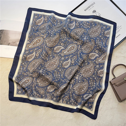 Pañuelo Vintage Cuadros Pájaros para Cuello - Diseño Clásico - Image 15