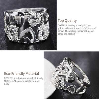 Anillo Corazón Calado con Diamantes - Image 4