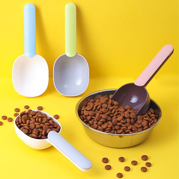 Dispensador de Alimento con Cuchara Medidora para Perros y Gatos