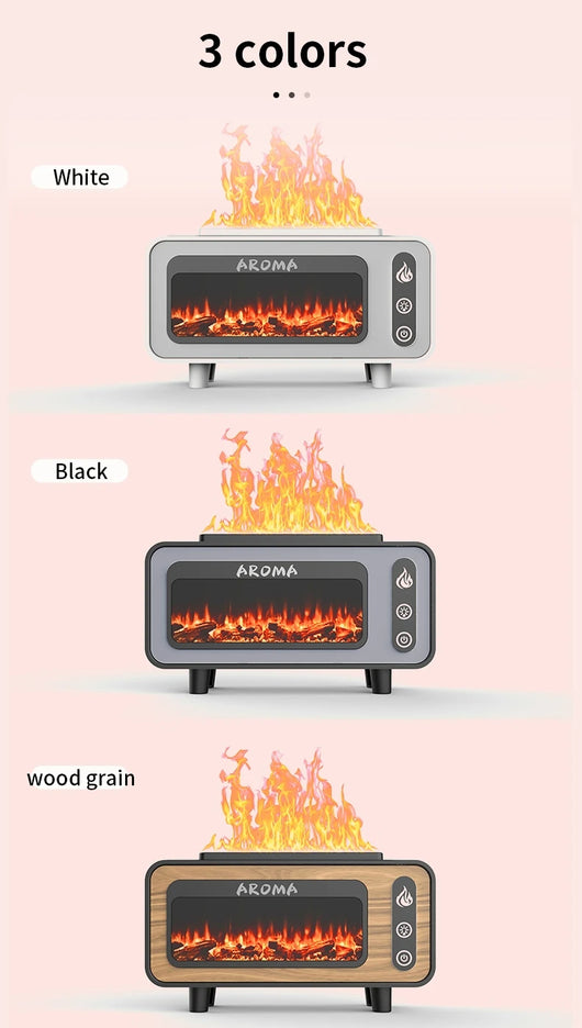 Difusor Ultrasónico 200ml con Chimenea 3D y Luz LED - Aromatizador de Aceites Esenciales - Image 15