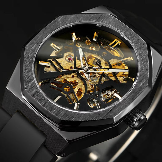 Reloj Automático Mecánico con Correa de Caucho - Image 2