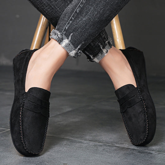 Zapatos Mocasín de Ante Artesanal para Hombre - Colección Verano
