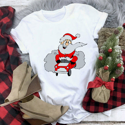 Playera Navideña Estampado Santa Claus - Diseño Casual Unisex - Image 5