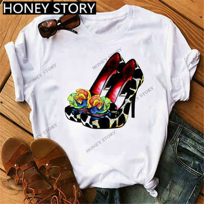 Camiseta Suelta Casual de Cuello Redondo para Mujer - Image 11