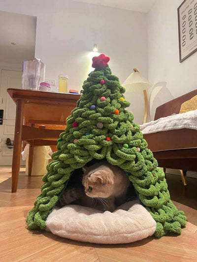 Nido Térmico para Mascotas en Lana Tejida - Kit Completo Navideño - Image 9