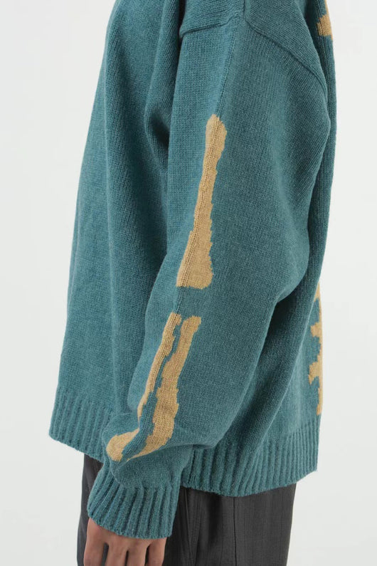Suéter Tejido Holgado con Diseño de Calavera para Uso Casual - Image 23