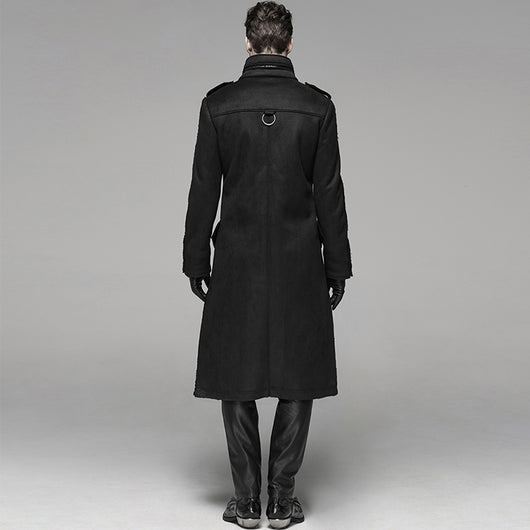 Rompavientos Punk Gothic Rock con Pelaje para Hombre - Image 5
