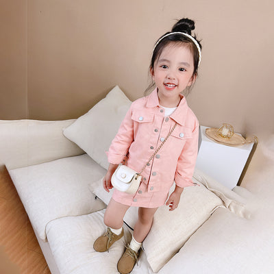 Conjunto Abrigo y Falda Estilo Coreano para Niñas - Image 5