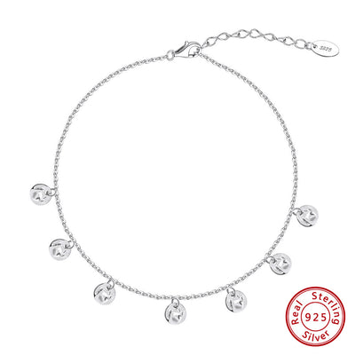 Pulsera Tobillera de Plata S925 Redonda para Mujer - Diseño Versátil - Image 4