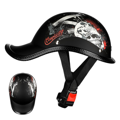 Casco Retro Eléctrico con Batería para Motocicleta - Protección de Seguridad Media - Image 7