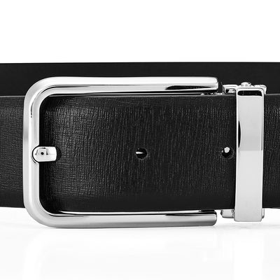 Cinturón de Cuero Genuino para Hombre con Hebilla de Pasador Minimalista - Image 7