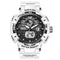 Reloj Cronógrafo Deportivo con Alarma y Luz Nocturna para Hombre