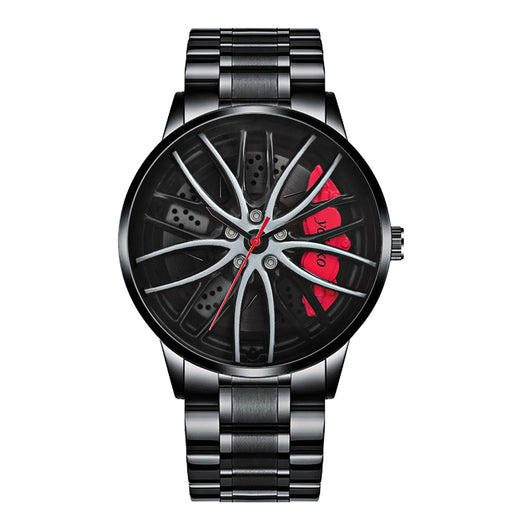 Reloj de Cuarzo Impermeable con Ruedas de Acero Inoxidable para Hombre - Image 8