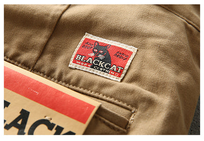Pantalones Casuales Rectos de Algodón Twill Retro para Hombre - Image 31