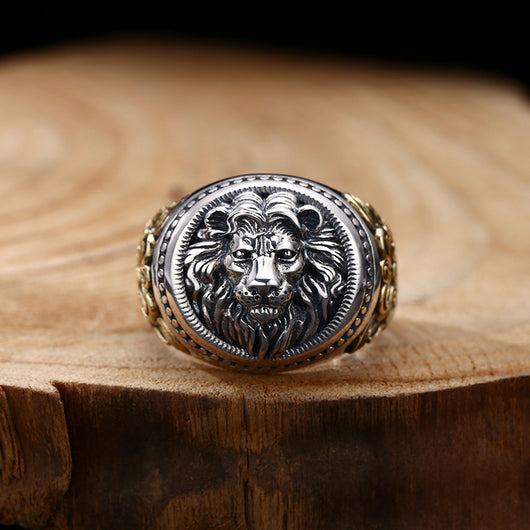 Anillo de Plata 925 León Vintage Desgastado - Image 6