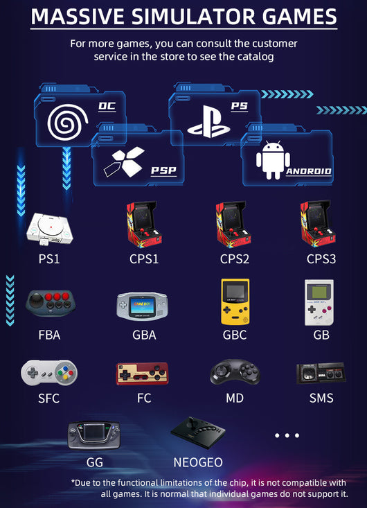 Consola Arcade Portátil X18s Android Flip Negro - Image 5