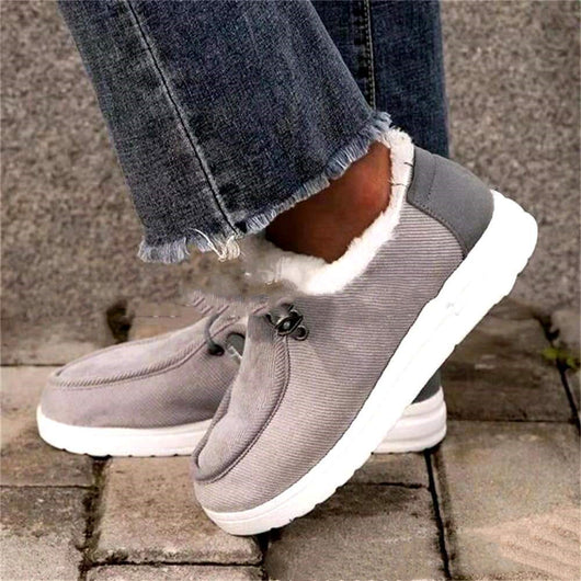 Zapatos Planos de Algodón Cálidos para Mujer - Image 7