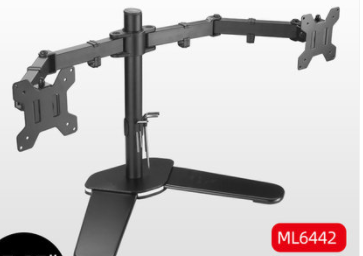 Soporte Dual para Monitor con Elevación Libre y Rotación Universal - Image 7