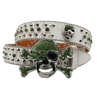 Cinturón Mujer Y2K con Incrustaciones de Diamantes y Patrón de Serpiente - Image 11