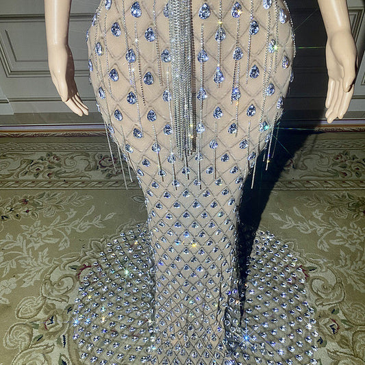 Vestido Sirena Elegante sin Espalda - Image 2