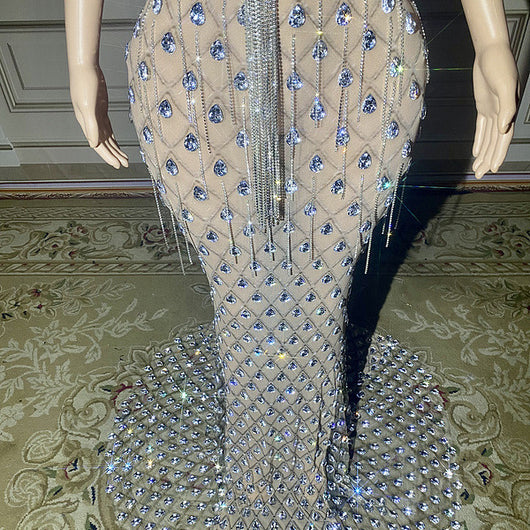 Vestido Sirena Elegante sin Espalda - Image 2