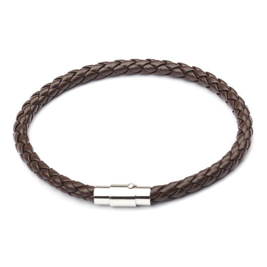 Pulsera de Cuero Trenzado con Magnético para Hombre - Image 9