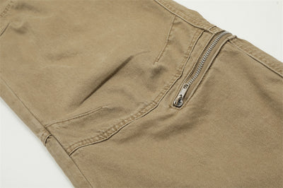 Pantalones Cargo Hombre Bolsillos Amplios Corte Recto con Cierre - Image 22