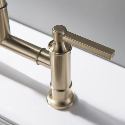 Grifo de Lavamanos Dorado Estilo Europeo en Latón Macizo - Image 3