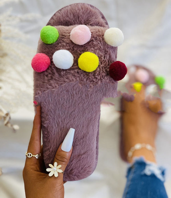 Pantuflas Cómodas de Felpa para Mujer Talla Grande - Uso Interior y Exterior