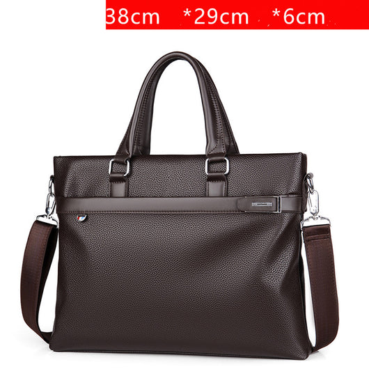 Maletín Ejecutivo de Cuero Suave Gran Capacidad para Hombre - Image 7
