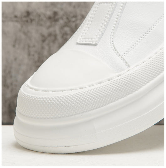 Botas Blancas de Hombre Invierno Terciopelo con Suela Gruesa - Image 9