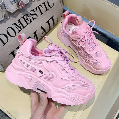 Tenis de Moda con Plataforma Gruesa y Colores Pastel para Mujer - Image 5