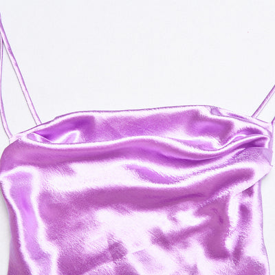 Top Satinado Escote U con Moño y Espalda Descubierta - Image 22