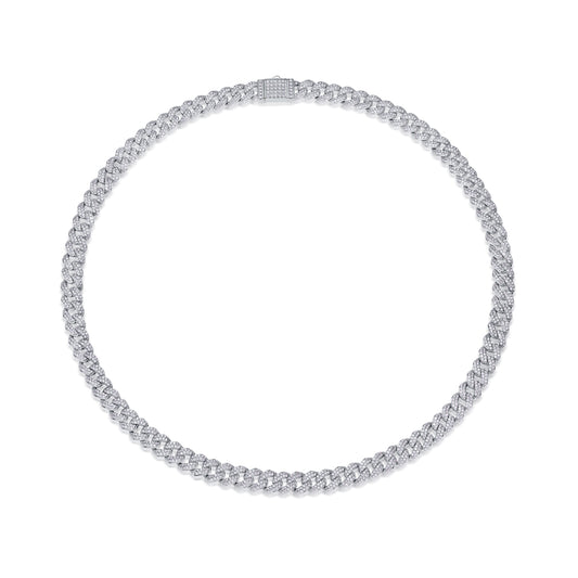 Collar Colgante Isla de Plata - Joyería de Lujo con Moissanita Premium y Plata S925