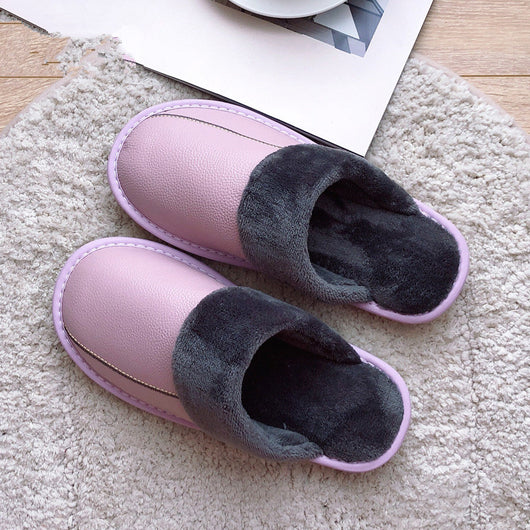 Pantuflas de Cuero Genuino con Suela Gruesa Acolchada - Cálidas e Impermeables - Image 6