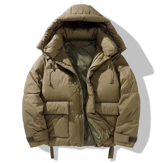 Chaqueta de Plumón Estilo Utilitario para Hombre Talla Grande - Image 2